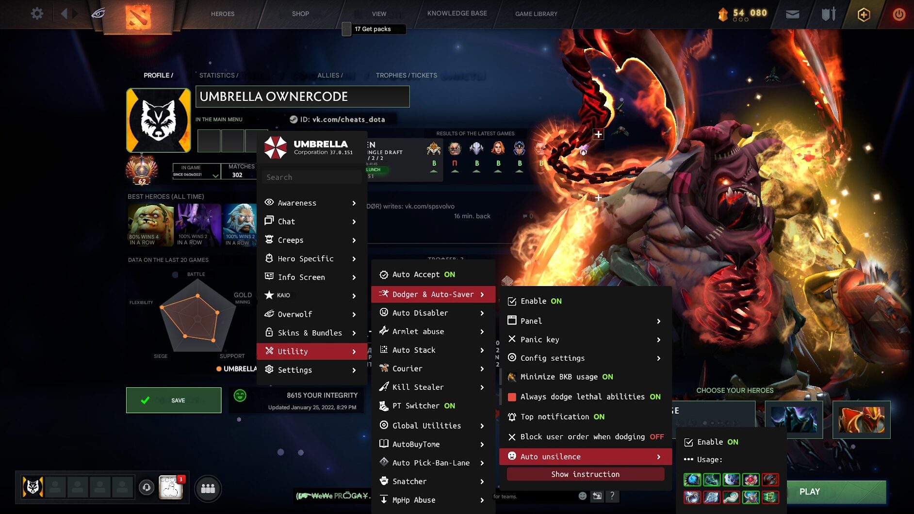 Dota 2 Umbrella + Skin changer - Image 2
