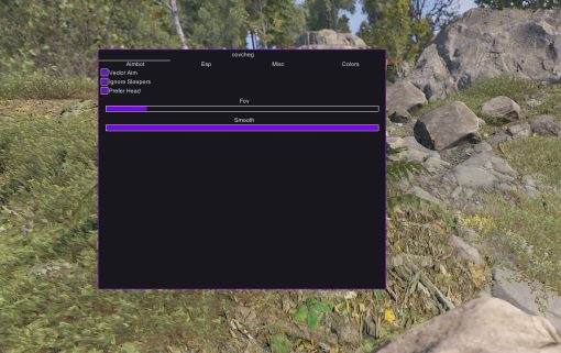 Covcheg Rust cheat with aimbot, esp and more