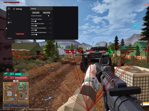 External cheat for Polygon by Capyhax with Aimbot, ESP & more features