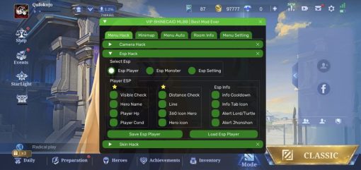 Xmod Mobile Legends Android