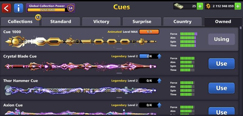 8 Ball Pool Account for Sale – Premium Accounts with Legendary Cues and Billions of Coins