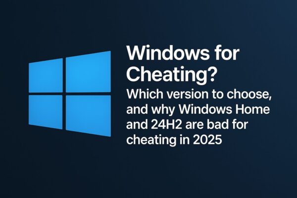 Windows for Cheating in 2025 Which Version to Choose and Why Windows Home & 24H2 Often Break Cheats