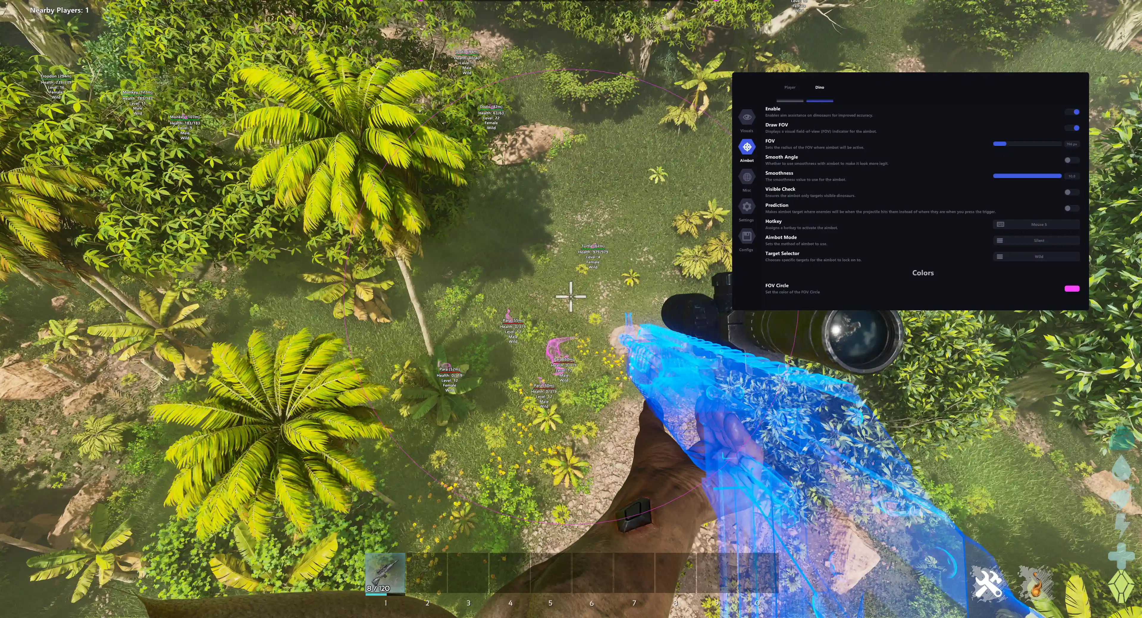 Klar – ARK Survival Ascended Cheat (Aimbot, ESP, Spoofer, No Recoil)