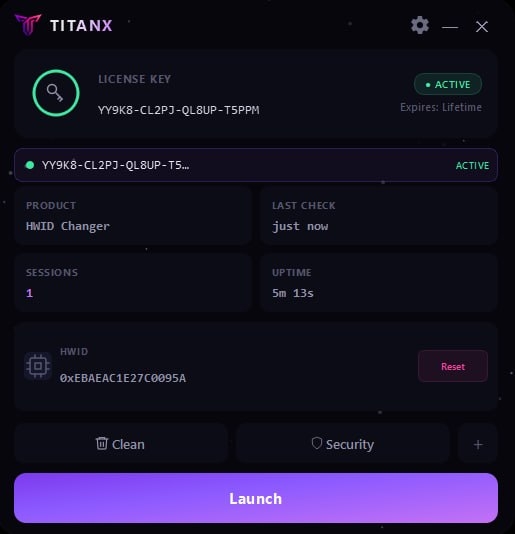 TitanX HWID Spoofer